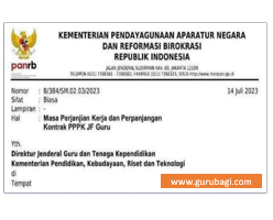 Se Menpanrb Tentang Masa Perpanjangan Kontrak Guru Asn Pppk