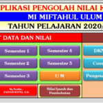 Download Aplikasi Pengolah Nilai MI MTs MA Terbaru Tahun 2021