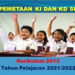 Pemetaan KI dan KD kelas 6 SD K13 Terbaru Tahun Pelajaran 2021/2022