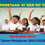 Pemetaan KI dan KD SD K13 TerbaruTahun Pelajaran 2021/2022