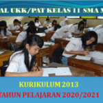 Latihan Soal UKK PAT Kelas 11 SMA MA K13 Tahun 2021 Lengkap