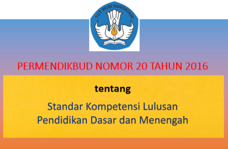 Permendikbud Nomor 20 Tahun 2016 tentang SKL Pendidikan Dasar dan Menengah