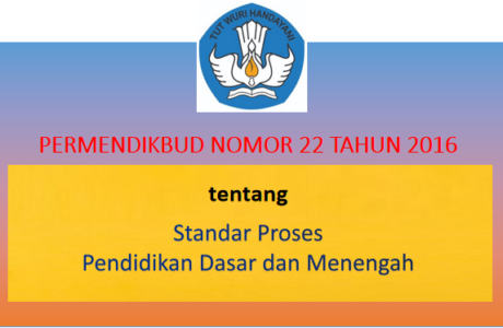 Permendikbud Nomor 22 Tahun 2016 tentang Standar Proses Pendidikan Dasar dan Menengah