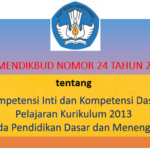 Permendikbud Nomor 24 Tahun 2016 tentang KI dan KD Kurikulum 2013