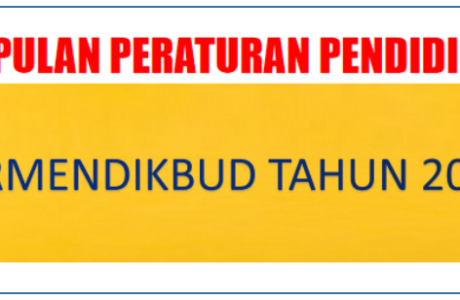 Download Kumpulan Peraturan Pendidikan Permendikbud Tahun 2020