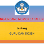 Undang-Undang Nomor 14 Tahun 2005 tentang Guru dan Dosen