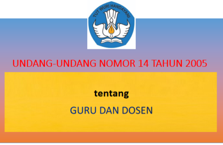 Undang-Undang Nomor 14 Tahun 2005 tentang Guru dan Dosen