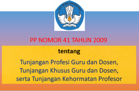 PP Nomor 41 Tahun 2009 tentang Tunjangan Profesi Guru dan Dosen