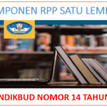 3 Komponen RPP Satu Lembar (SE Mendikbud Nomor 14 Tahun 2019)