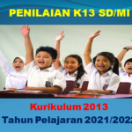 Format Penilaian K13 Kelas  6 SD MI Tahun Pelajaran 2021/2022