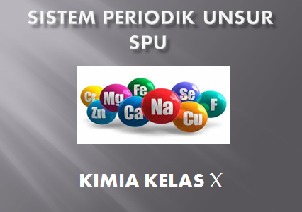 Latihan Soal Sistem Periodik Unsur SPU Kimia Kelas 10 SMA MA