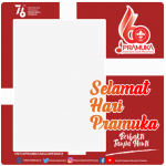 Download Twibbon Hari Pramuka Indonesia Ke-60 Tahun 2021