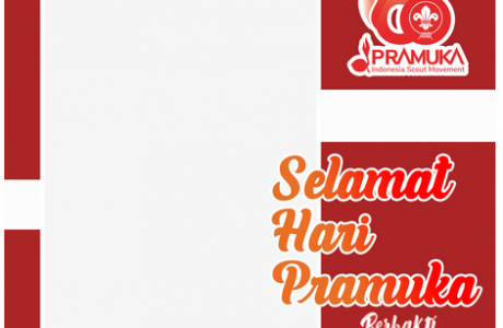 Download Twibbon Hari Pramuka Indonesia Ke-60 Tahun 2021