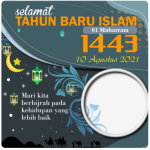 Download Twibbon Tahun Baru Islam 1443 Hijriyah Tahun 2021