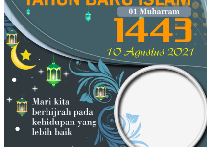 Download Twibbon Tahun Baru Islam 1443 Hijriyah Tahun 2021