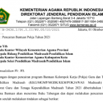 Surat Edaran Pencairan Bantuan KKG dan Tendik Madrasah Tahun 2021