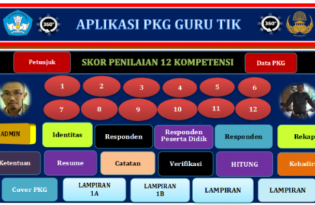 Unduh Aplikasi PKG Versi 360 Derajat Guru TIK dan Contoh Pengisiannya