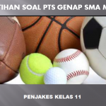 Latihan Soal PTS Genap Penjaskes Kelas 11 SMA MA dan Kunci Jawabannya