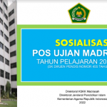 Sosialisasi POS Ujian Madrasah UM Tahun Pelajaran 2021/2022