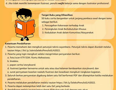 Juknis Seleksi Penulis Buku Bacaan Literasi Tahun 2022