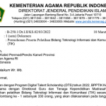 Surat Edaran SE Permohonan Peserta Pelatihan Bidang TIK