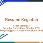 Resume Rapat Sosialisasi POS Asesmen Nasional 2022