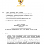 Panduan Ibadah Pada Bulan Ramadhan dan Idul Fitri 1443 H Tahun 2022 