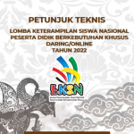 Petunjuk Teknis Juknis LKSN PDBK Daring Tahun 2022