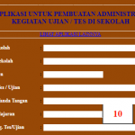 Panduan Aplikasi Administrasi Tes dan Ujian Sekolah SD SMP SMA Format Excel