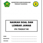 Contoh Soal Kompetisi Sains Madrasah KSM MI Tingkat Nasional Tahun 2022