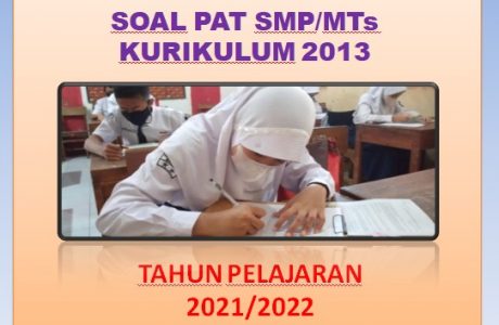 Contoh Soal PAT Kelas 8 SMP MTs K13 Tahun Pelajaran 2021/2022