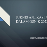 Petunjuk Teknis Aplikasi ANBK dalam Pelaksanaan OSN-K Tahun 2022