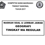 Soal Kompetensi Sains Madrasah KSM MA Tingkat Nasional Tahun 2022