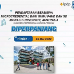 Perpanjangan Pendaftaran Beasiswa Microcredential Bidang Numerasi Monasy University Australia 2022