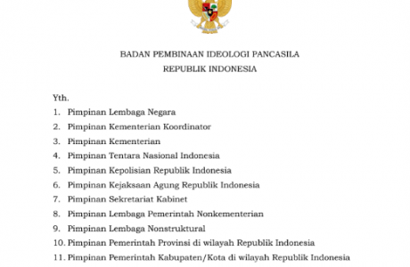 Pedoman Petunjuk Teknis Peringatan Hari Lahir Pancasila Tahun 2022