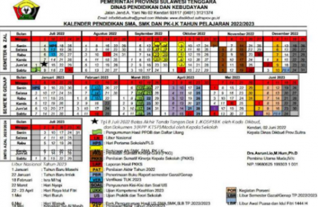 Kaldik 2022/2023, Kaldik Provinsi Sulawesi Tenggara, Kaldik Sulawesi Tenggara 2022, Kaldik Sulawesi Tenggara 2022/2023, Kalender Pendidikan, Kalender Pendidikan 2022/2023, Tahun Pelajaran 2022/2023