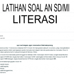 Latihan Soal ANBK AKM Literasi SD MI 2022 (Bagian 3)