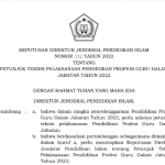 Keputusan Dirjen Pendis Nomor 332/2022 : Juknis PPG Dalam Jabatan 2022