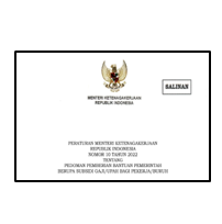 Permenaker Nomor 10 Tahun 2022 tentang Pedoman Bantuan Subsidi Upah/Gaji Pekerja/Buruh