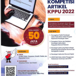 Pengumuman Kompetisi Artikel KPPU Tahun 2022 Untuk Umum dan Mahasiswa