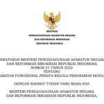 PermenPANRB Nomor 51 Tahun 2022 tentang Jabfung Penata Kelola Penanaman Modal