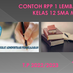 Contoh RPP 1 Lembar Bahasa Inggris (Peminatan) Kelas 12 SMA T.P 2022/2023