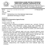 Edaran Pemberitahuan Akun Email Madrasah Digital dengan @madrasah.kemenag.go.id Tahap II