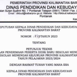 Unduh Juknis PPDB SMA SMK Provinsi Kalimantan Barat Kalbar TP 2023/2024