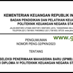 Seleksi Penerimaan Mahasiswa Baru PKN STAN Tahun 2023