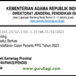 Pendaftaran Calon Peserta PPG Guru PAI Tahun 2023