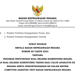 Edaran Kepala BKN Nomor 8 Tahun 2023 tentang Penyusunan Soal SKB dan SKT CASN CAT BKN