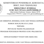 Petunjuk Teknis Pelaksanaan Program PPG Prajabatan