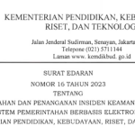 Edaran Pencegahan dan Penanganan Insiden Keamanan Siber di Kemendikbudristek