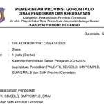 Kaldik PAUD SD SMP SMA SMK SLB Provinsi Gorontalo Tahun Pelajaran 2023/2024